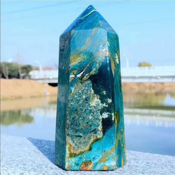 High Quality Ocean Jasper Tower 478 grams - Picture 8 of 8